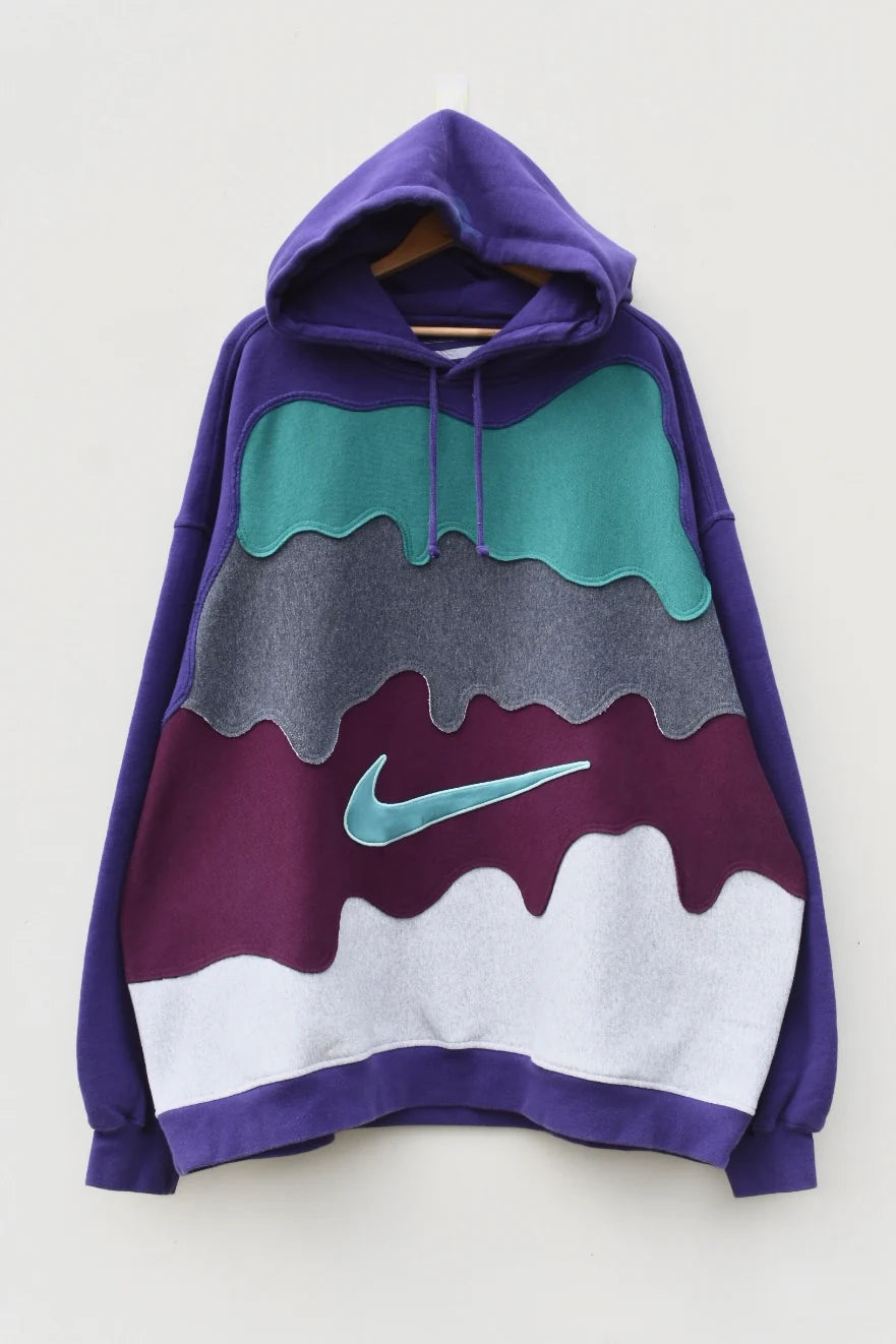 MEZOTER “Drip Layer” Multicolor Hoodie – Unisex Oversized Streetwear Pullover