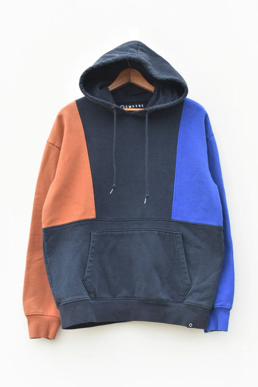 MEZOTER āUrban Blockā Tricolor Hoodie ā Unisex Oversized Streetwear Pullover