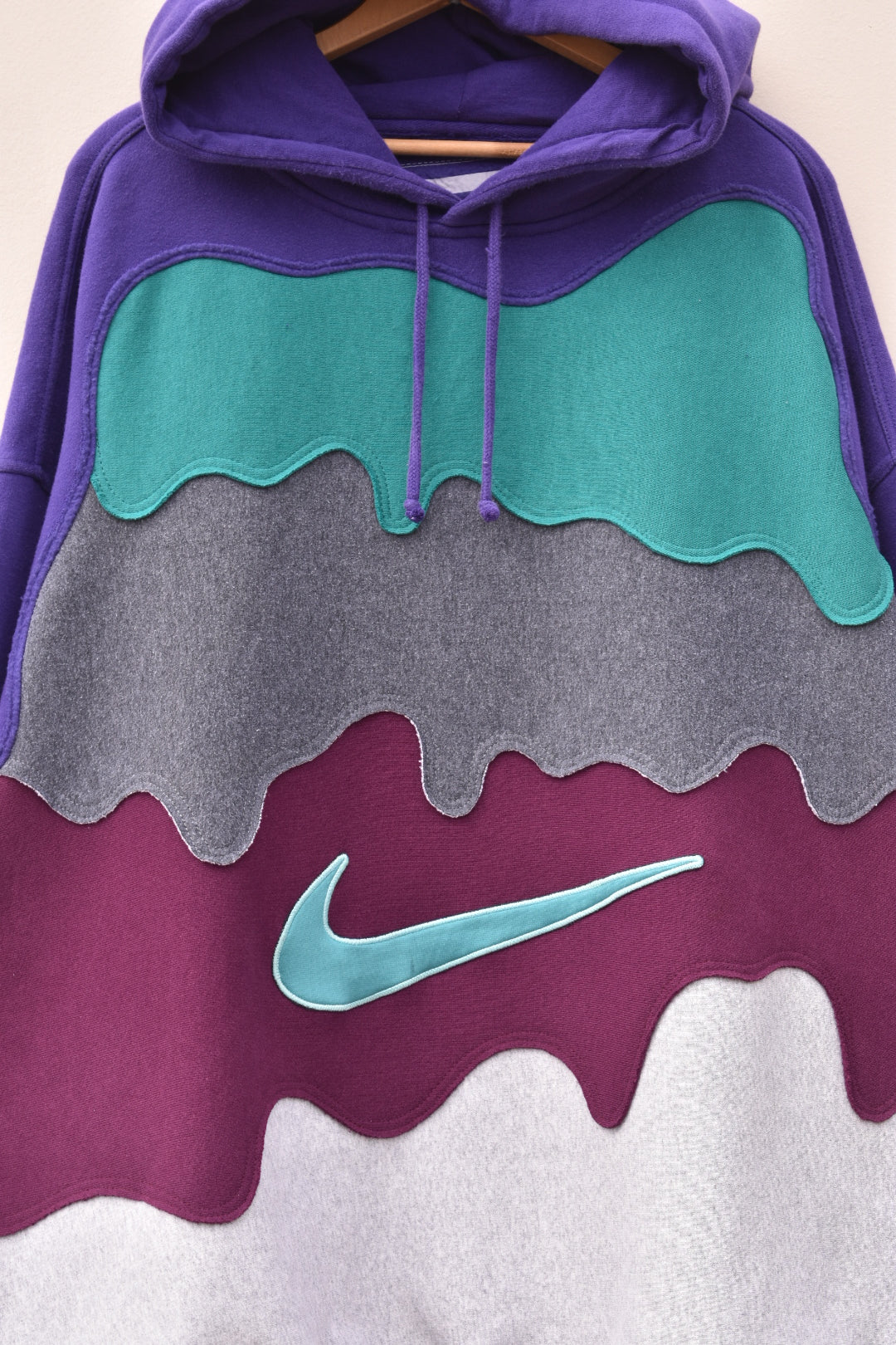 MEZOTER “Drip Layer” Multicolor Hoodie – Unisex Oversized Streetwear Pullover
