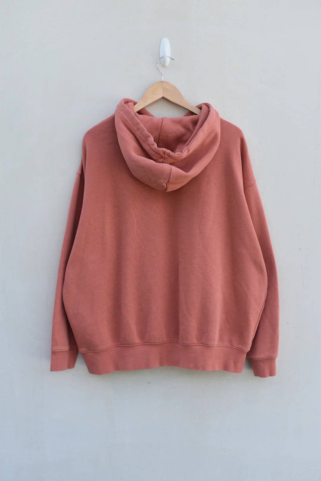 MEZOTER “Work On You” Hoodie – Motivational Nike Hoodie in Warm Coral