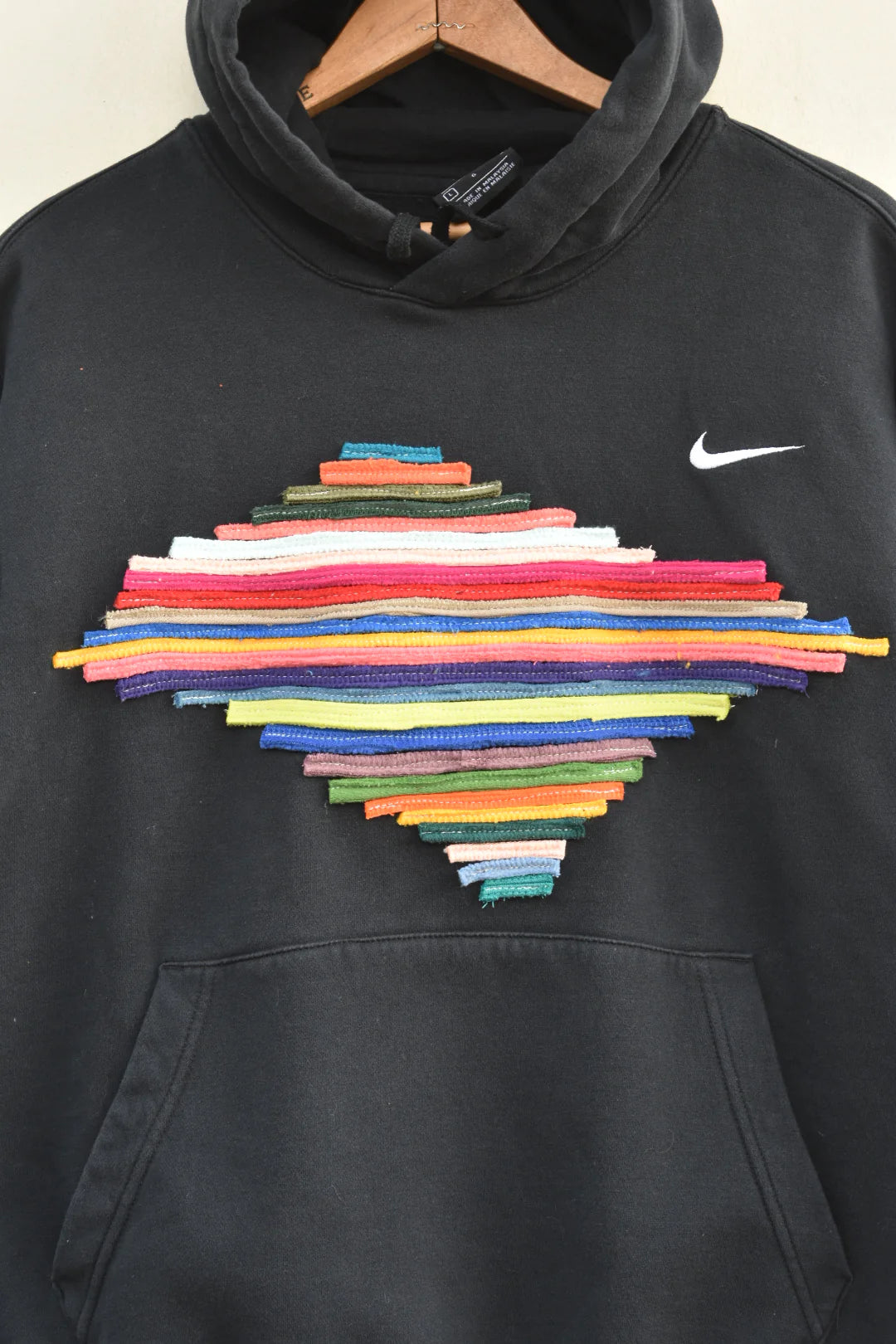 MEZOTER “Neon Pulse” Black Hoodie – Unisex Oversized Streetwear Pullover