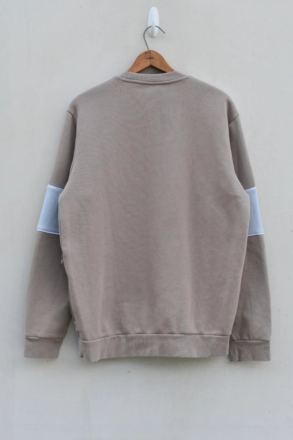 MEZOTER “Smiley Pop” Sweatshirt – Beige Adidas Sweatshirt with Multicolor Smiley Patches