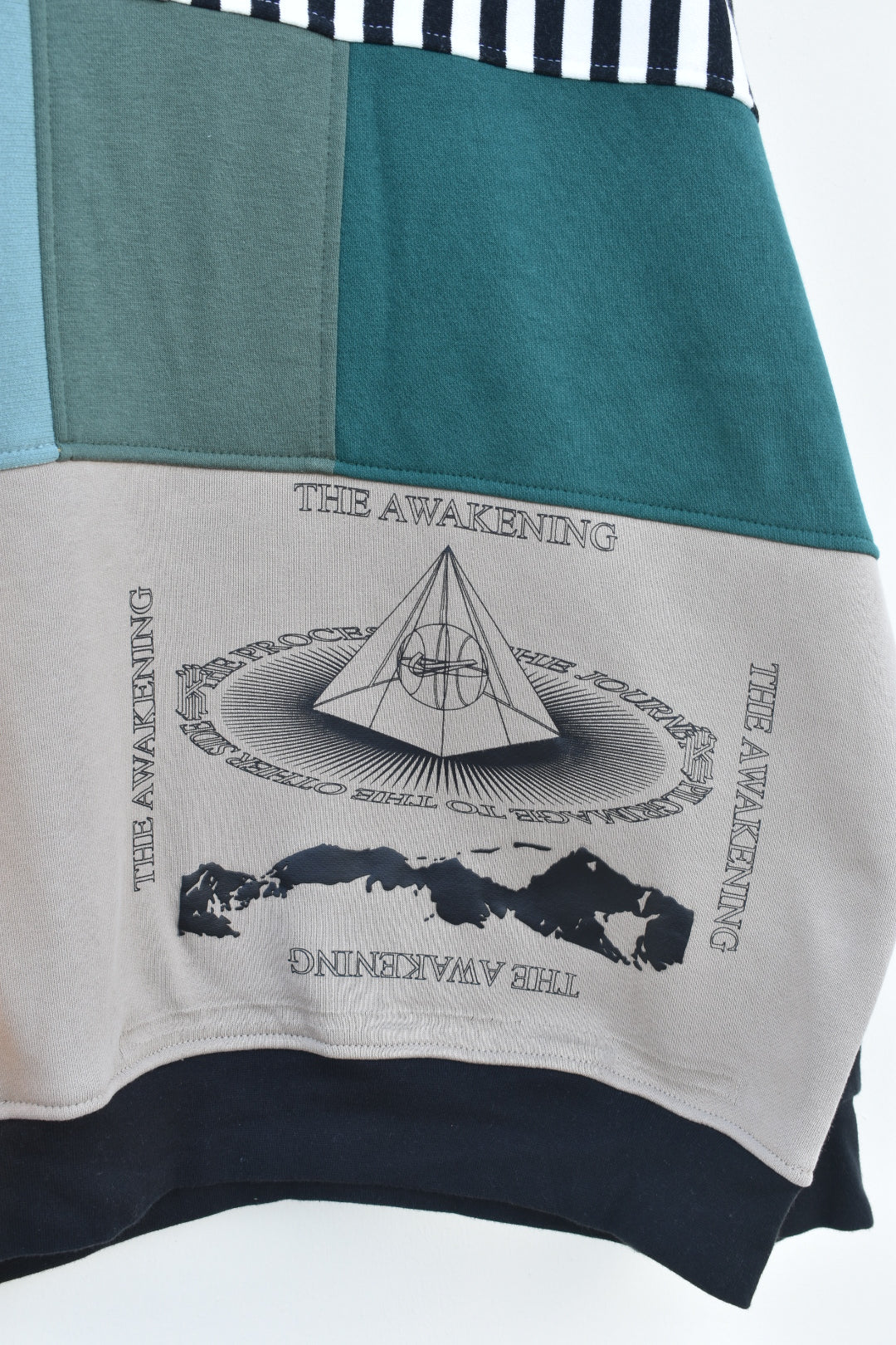 MEZOTER “The Awakening” Patchwork Hoodie – Unisex Multicolor Streetwear Pullover