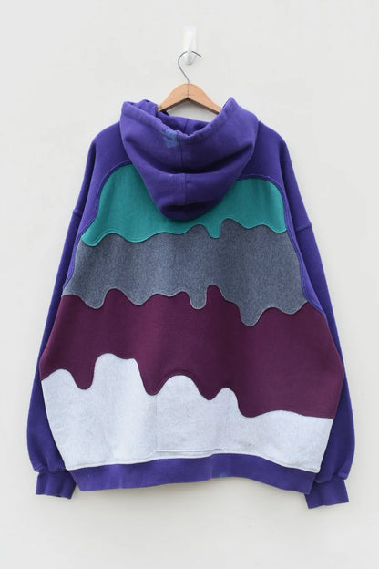 MEZOTER “Drip Layer” Multicolor Hoodie – Unisex Oversized Streetwear Pullover