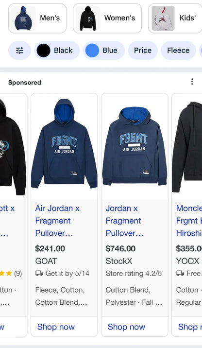 🏀MEZOTER “Sky Dunk” Oversized Hoodie – Bold Navy Blue Streetwear Pullover🏀