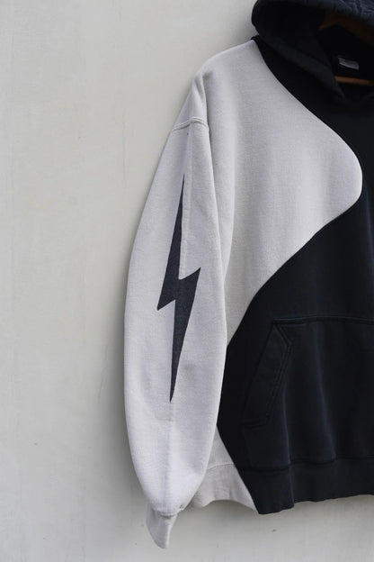 MEZOTER “Fusion Flow” Colorblock Hoodie – Unisex Oversized Streetwear Pullover